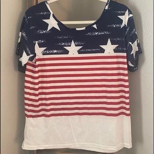 NEW American flag women’s shirt!